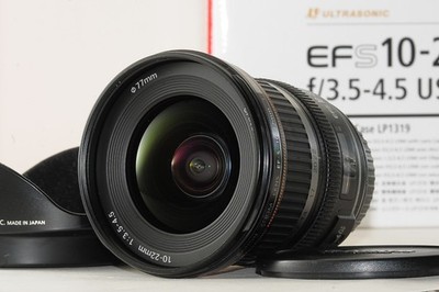 Near MINT in Box Canon EF-S 10-22mm f/3.5-4.5 USM AF Wide Zoom Lens w/Caps Japan
