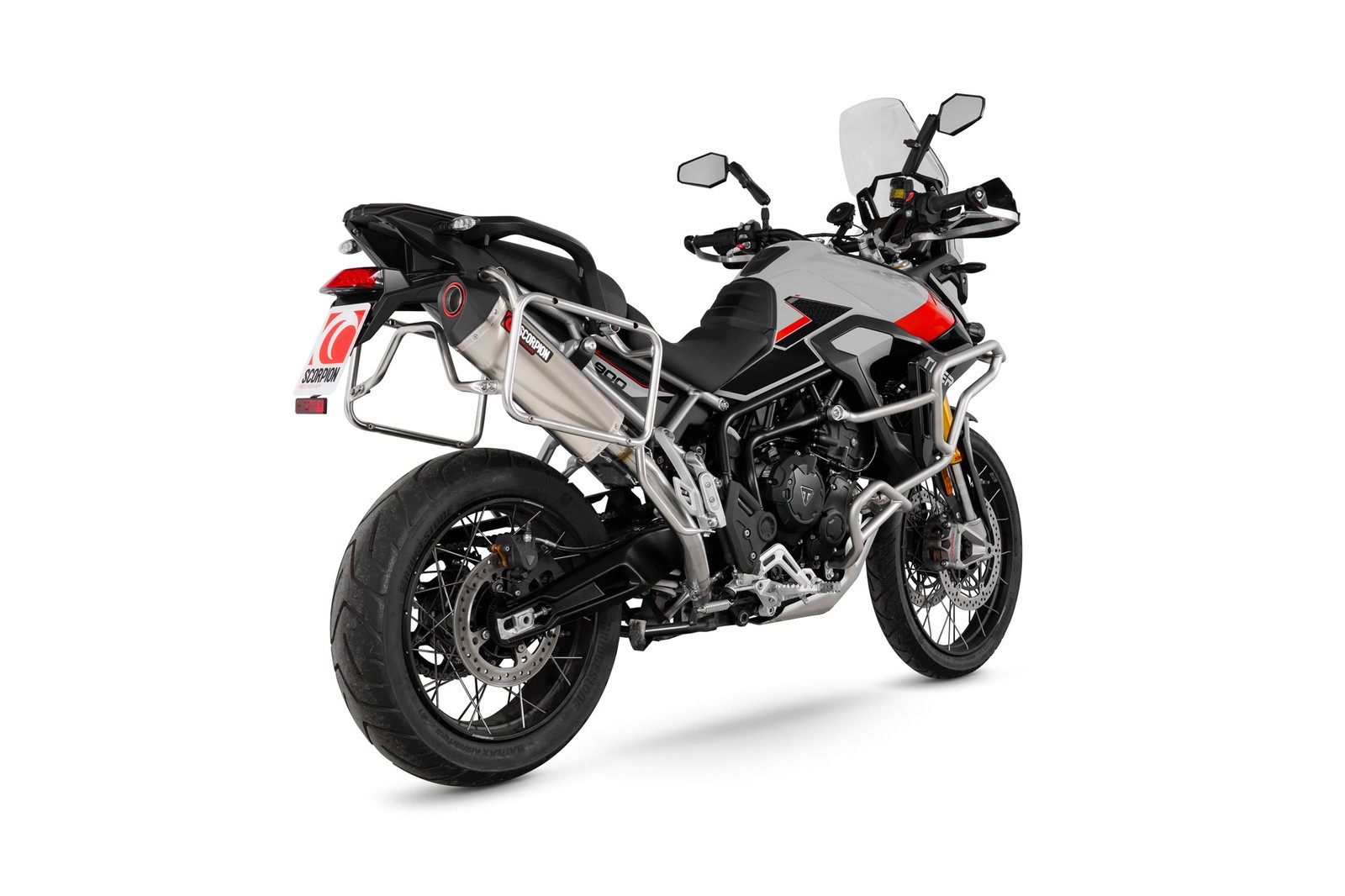 Triumph Tiger 900 2024- Scorpion Exhaust Serket Titanium Slip-on RTR95TEO
