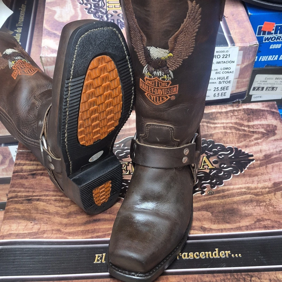 Biker Boots with Upper Leather Solid for Men for sale | eBay