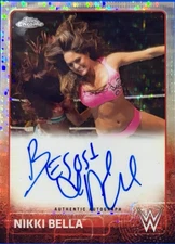 2015 Topps Chrome WWE Nikki Bella,  Pulsar Auto #d /75, Autograph Diva Card