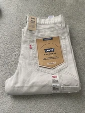 Levi's 568 Loose Carpenter Double Knee Pants Gray Men's True Sz. 31Wx30L See Des