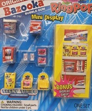 Teeny Tinies Ring Pop Bazooka Gum Miniature Mini Doll Pretend Food Candy