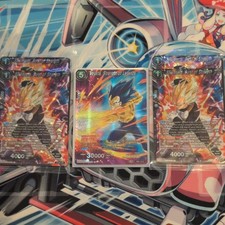 Vegeta, Strength of Legends DB2-133 R Foil & 4 x SS Vegeta, Burst Of.. P-401 PR
