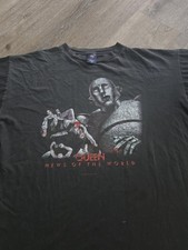 Vintage 90s Queen Band T-shirt News Of The World Size XL Grail Robot