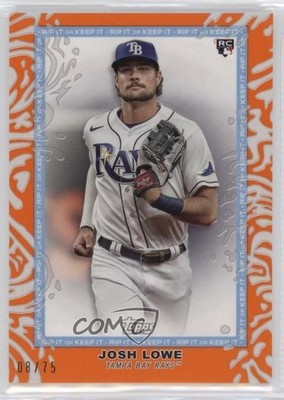 2022 Topps Rip Orange Ripped 8/75 Josh Lowe #7 Rookie RC 4z8