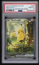 PIKACHU EX 276/217 ASCENDED HEROES SPECIAL ILLUSTRATION RARE POKEMON PSA 10 GM