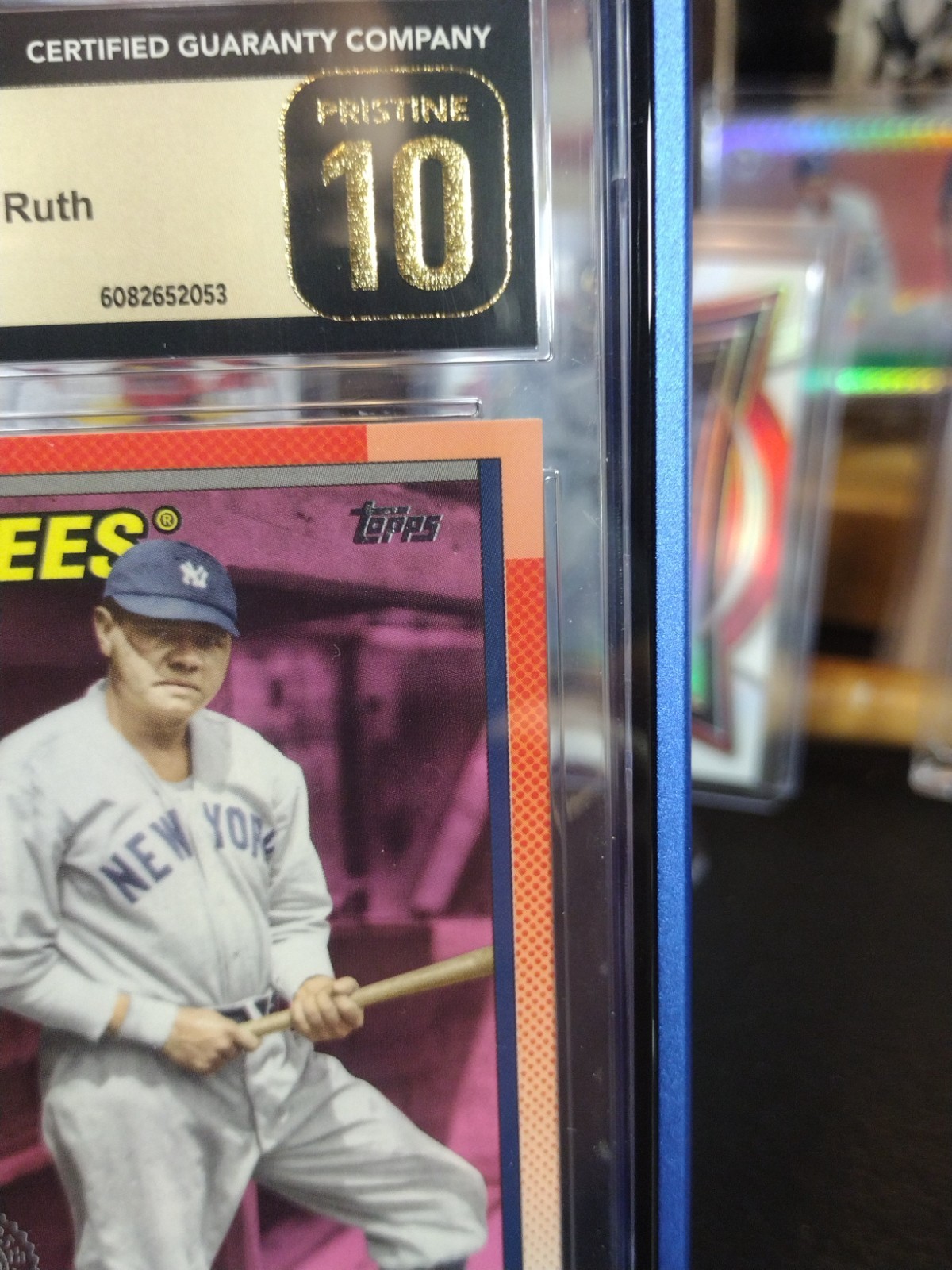 2025 Topps '90 Topps Pink Variation Babe Ruth Card#T90-47 Pristine 10 CGC view 5
