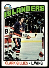 1976-77 Topps Hockey Card Clark Gillies New York Islanders #126 EX+