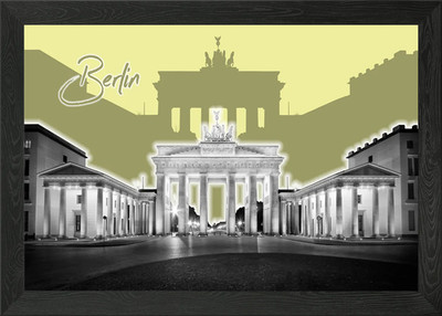 BERLIN Brandenburg Gate Framed Wall Art Poster Canvas Print Picture