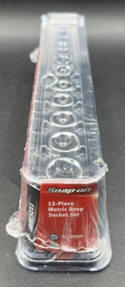 SNAP ON 112STMMY 12PC 1/4" DRIVE 6PT METRIC DEEP SOCKET SET 5-15MM (MVP033941) - Image 2 of 3