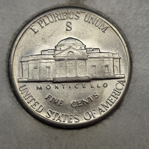 1943 S San Francisco Mint Silver Jefferson War Nickel - Picture 2 of 2