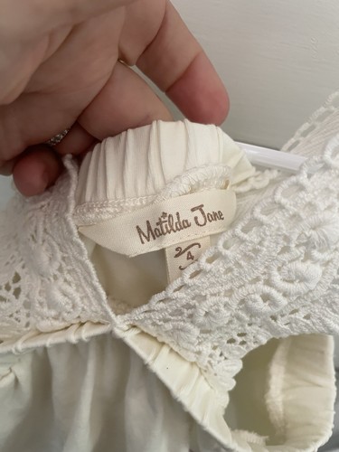 Matilda Jane Enchanted Garden Coconut Tank with Lace Detail Girl's Size 4 - Picture 6 of 7