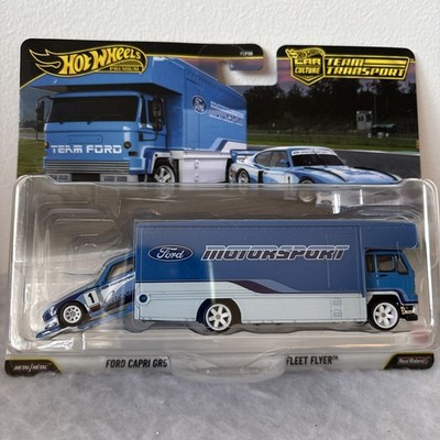 Hot Wheels Premium Ford Capri GR5 Team Transport Fleet Flyer Sammlerstück Diecast