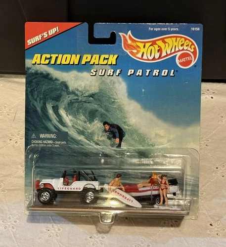 Vintage 1996  Hot Wheels Surfs Patrol Action Pack