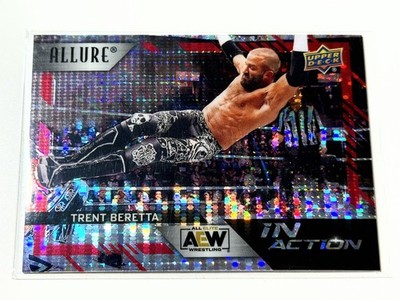 2024 Upper Deck AEW Allure Trent Beretta In Action Red Pulsar Card IA-24