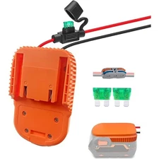 Power Wheels Adapter With 30W Fuse For AEG For Ridgid 18V Battery DIY Dock Power