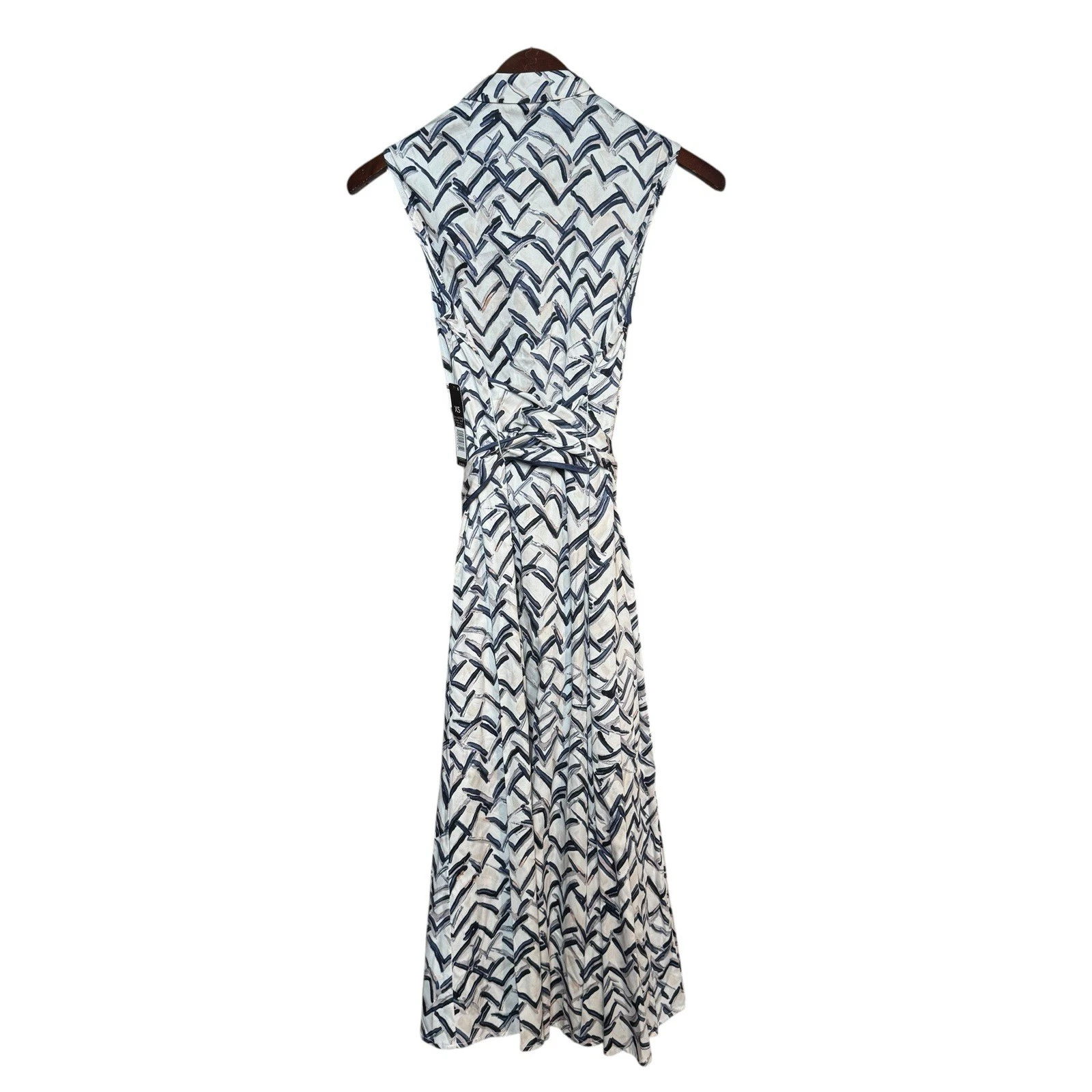 VETEMENTS Nuovo con etichetta! Abito camicia Nic+Zoe Lookout bianco multi donna taglia XS MSRP $198