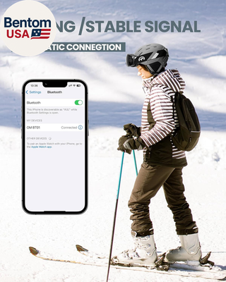 bluetooth snowboarding helmet Aleck Snow Series Pro Audio and activate voice assistants without removing gloves or reaching for your phone Kelvin II Ski Helmet and