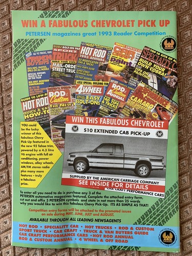 First edition American Car World Magazine WOW First Issue No 1 May/June 1993 - Foto 4 di 4