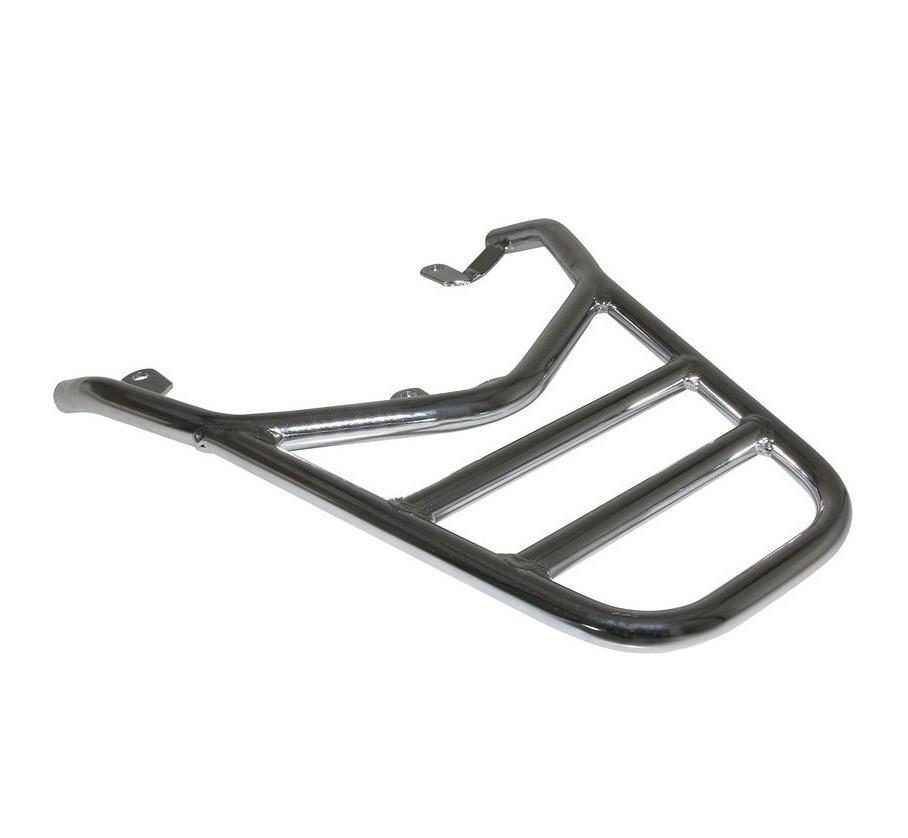 Porte bagage scooter Peugeot Kisbee 50 en acier chromé de qualité supérieure