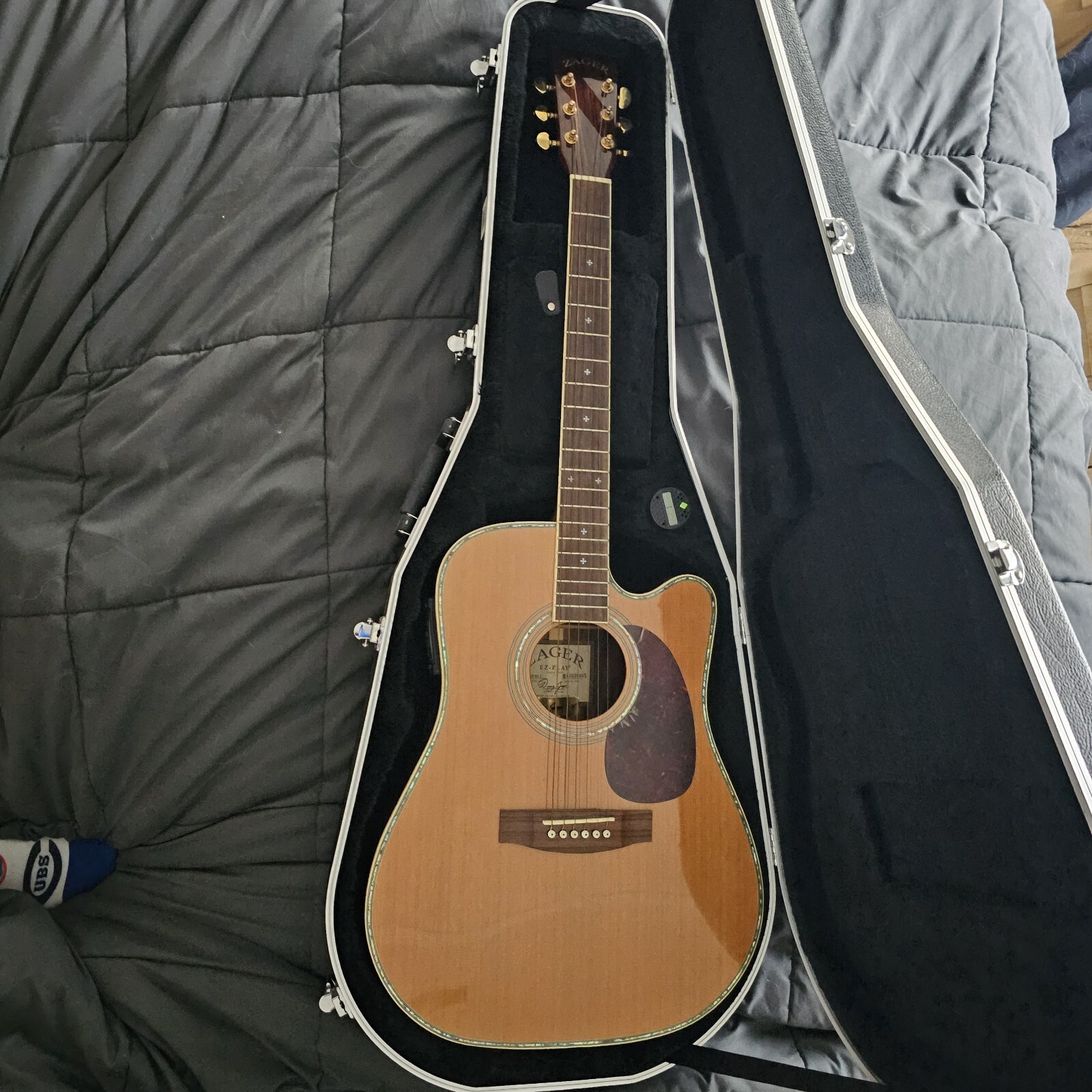 Vintage Zager ZAD80CE Electric/Acoustic Guitar eBay