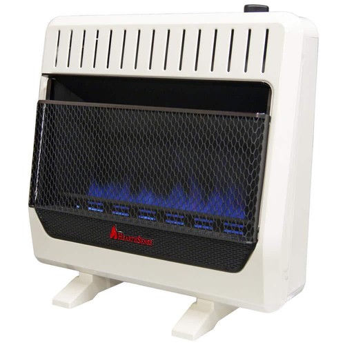 HearthSense Ventless Gas Wall Heater 30000BTU Blue Flame Indoor w