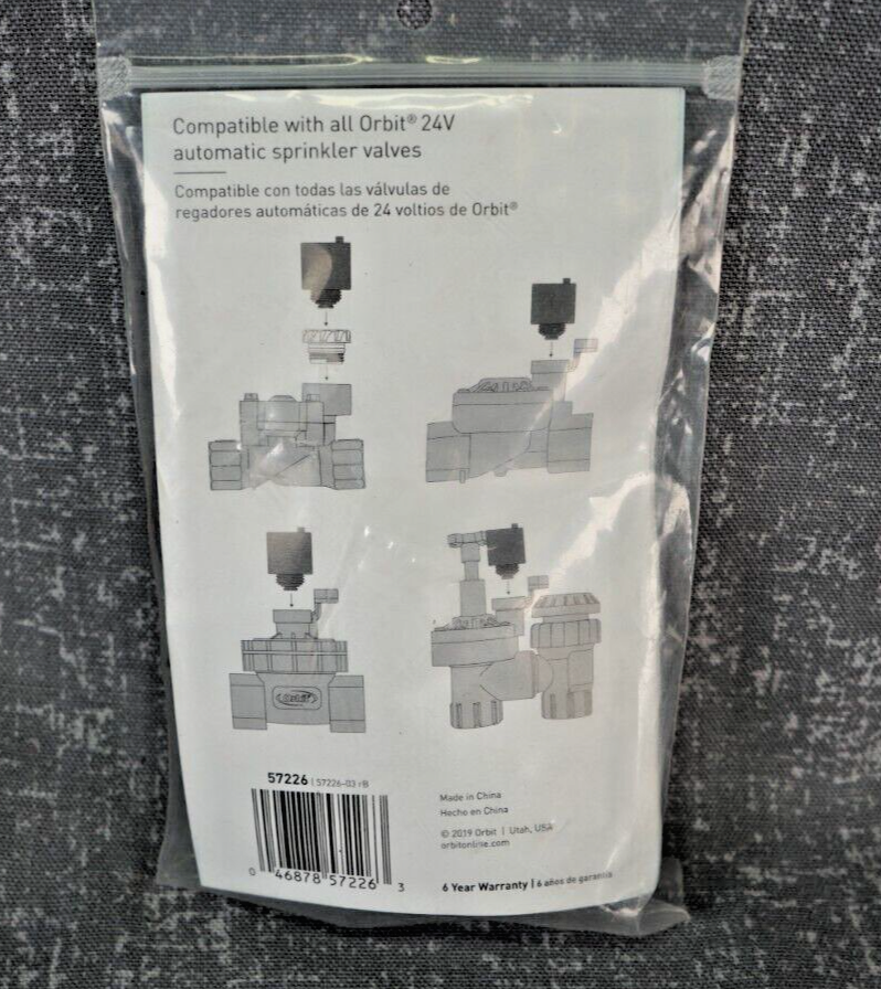 Orbit 24volt Valve Solenoid Sprinkler Valve Replacement New Sealed eBay