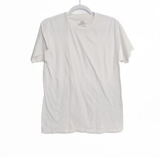 Hanes Comfortsoft White Cotton Crew Neck Short Sleeve T-Shirt Mens M Classic Fit