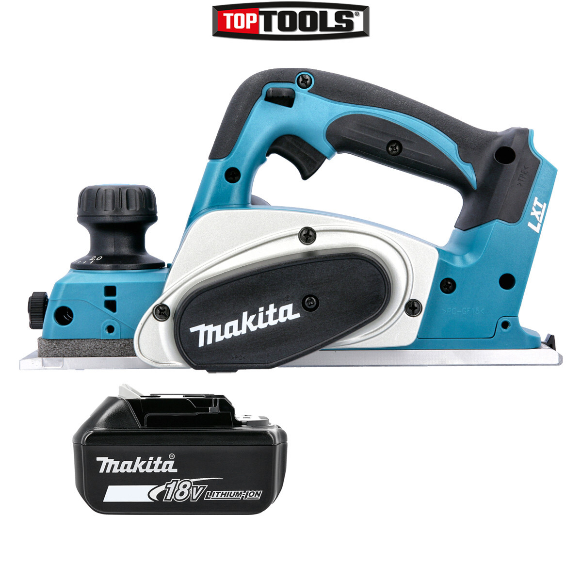 Makita DKP180Z LXT 18V Li-Ion Cordless 82mm Planer With 1 x 5ah Battery