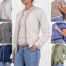 Marenza Twin set maglia cashmere donna Made in Italy lana manica lunga e corta