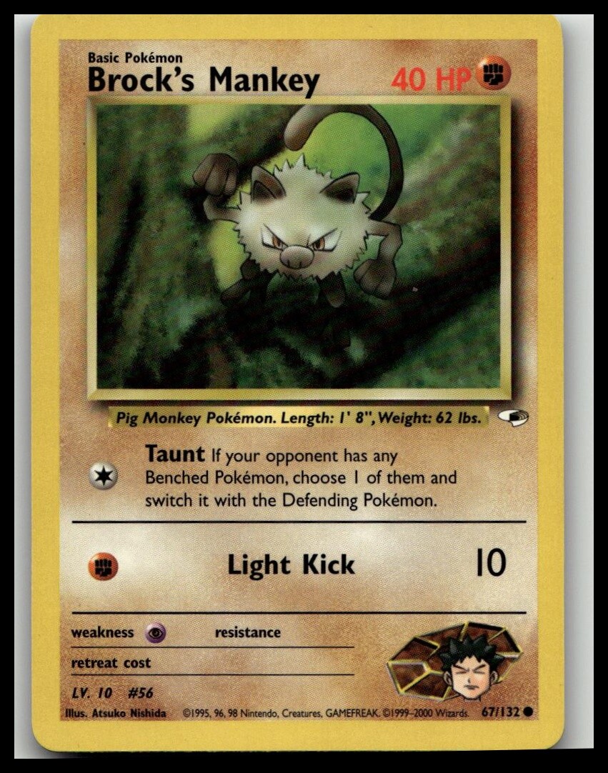 Gym Heroes #067/132 Brock's Mankey (67)