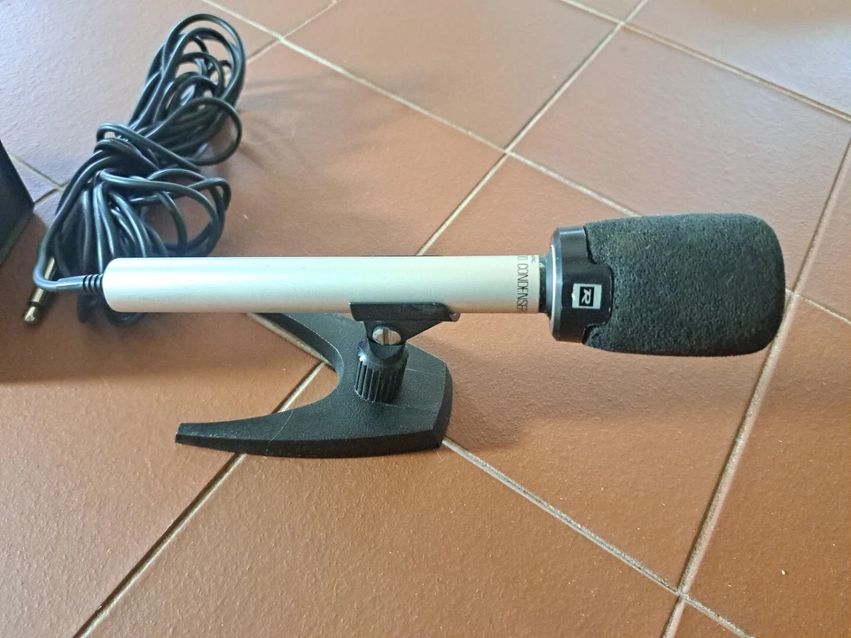Realistic Cardioid Condenser Microphone Mic, Stand, & Case Untested - Image 2 of 4