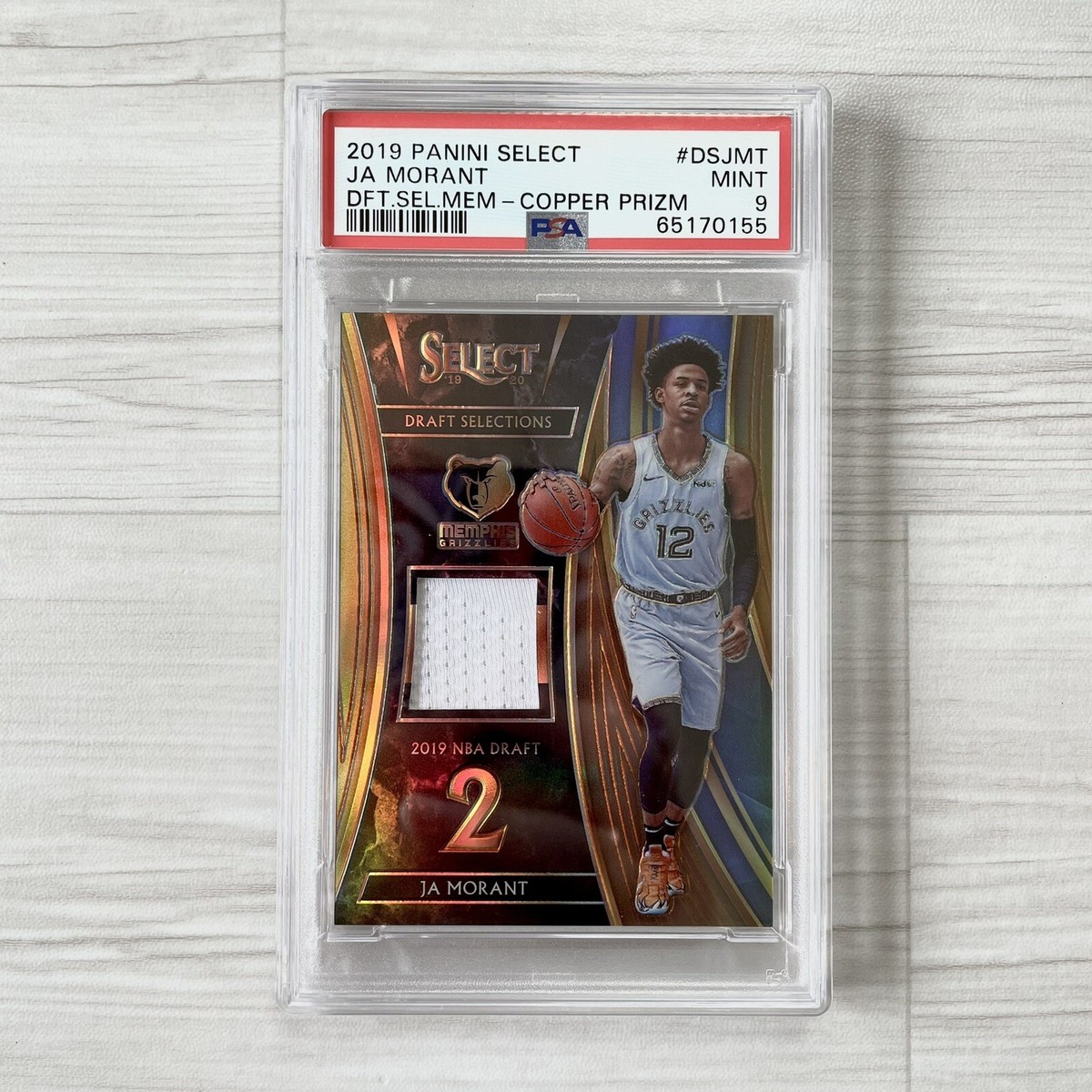 PSA 9 2019-20 PANINI SELECT ROOKIE COPPER PRIZM JERSEY /49 PSA 9 2019-20 PANINI SELECT ROOKIE COPPER PRIZM JERSEY /49