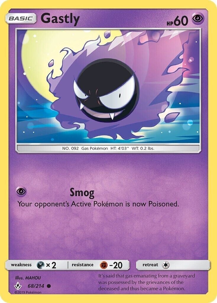 Gastly 68/214 Sm-Unbroken Bonds Regular