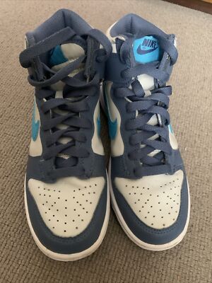 nike dunk high light bone diffused blue gs UK