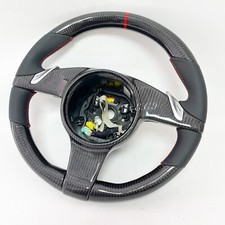 Volant En Fibre De Carbone Rouge OEM PORSCHE 991 958 997 PANAMERA BOXSTER CAYMAN