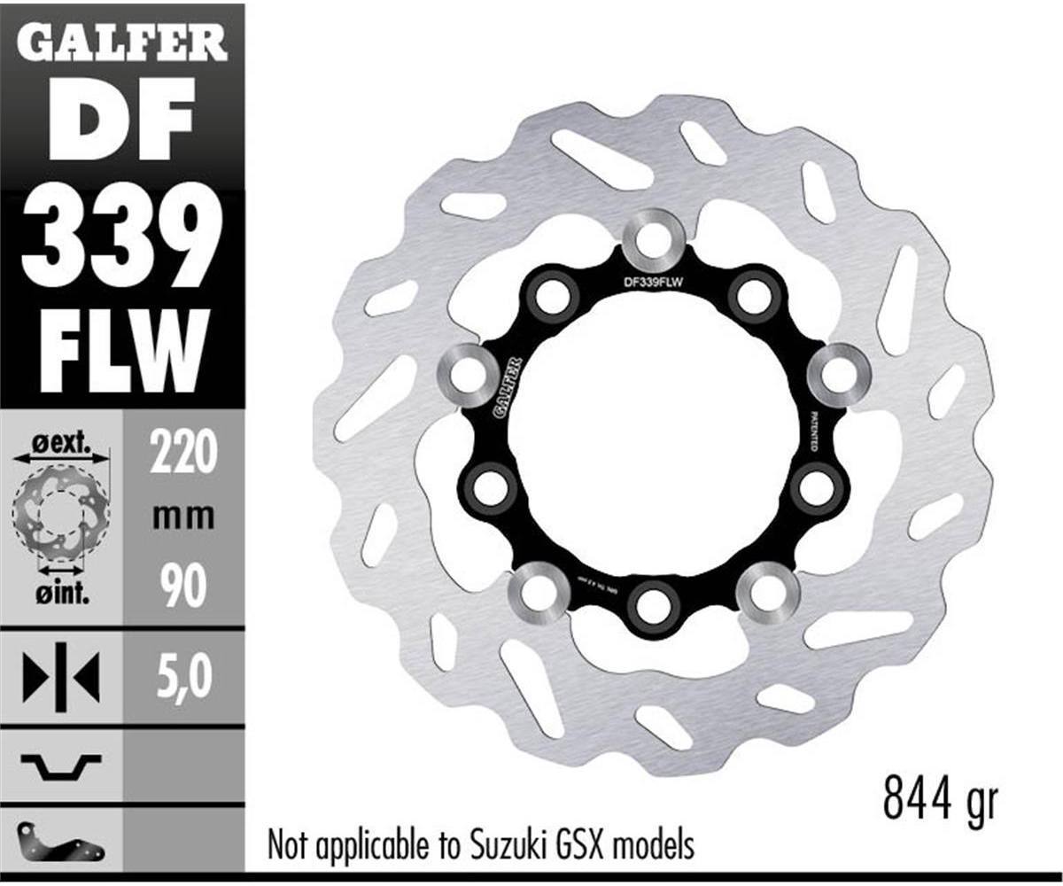 Galfer Rear Brake Disc WAVE FLOATING C. STEEL 220x5 SUZUKI GSX R 1000 2005 2006 - Image 2