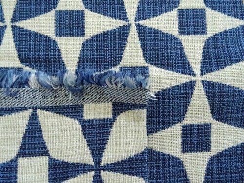 RICHLOOM HIGHTAIL SKIPPER BLUE IN/OUTDOOR FORTRESS UPHOLSTERY FABRIC 3/4 YD - Picture 5 of 5