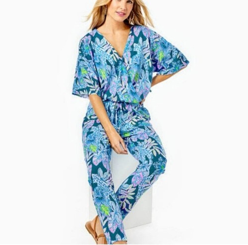 Tuta Lilly Pulitzer Merrick in blu ara taglia x piccola alta me about it - Foto 5 di 8
