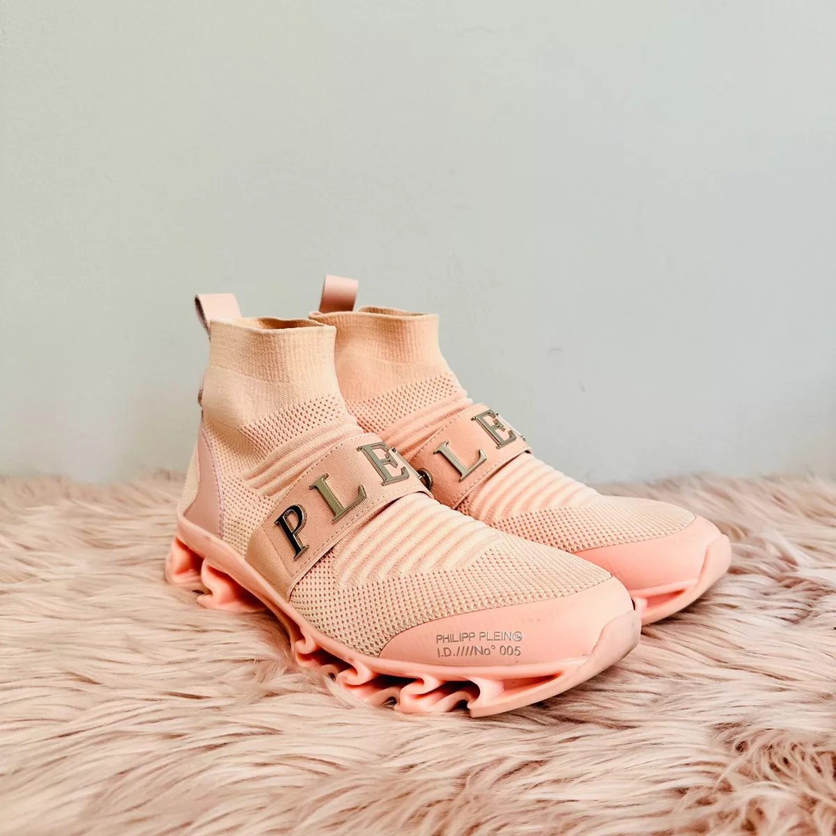 PHILIPP PLEIN PINK SOCK FASHION SNEAKER SHOES SZ 6.5 eBay