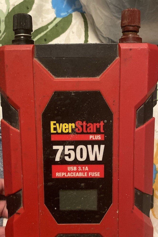 EverStart 750W DC to AC Power Inverter Black/Red 681131347884 eBay
