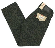 Levi's 501 Men's Jeans Signature Button Fly Straight Leg Bubble Camo Print 