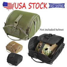 Tactical Helmet Bag Pack Molle Storage Military Carrying Pouch for Combat Helmet