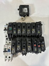 LOT OF 19 Circuit Breakers 15A 1-Pole Square D HOM Siemens Eaton AB Variety