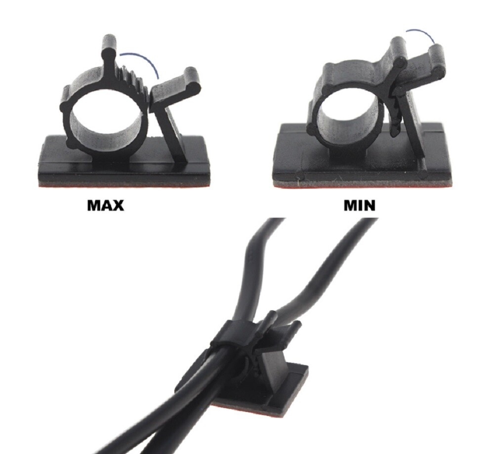 100 Fascette Per Cavi Autoadesive - Piccole, Per Organizzare Fili E Cavi - Foto 11