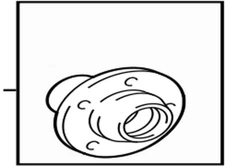 43502-35220 Toyota Hub sub-assy, front axle, rh 4350235220, New Genuine OEM Part