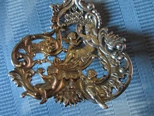 GORHAM CHERUBS Bon Bon Spoon No. 589 STERLING SILVER .925 CAST ART NOUVEAU
