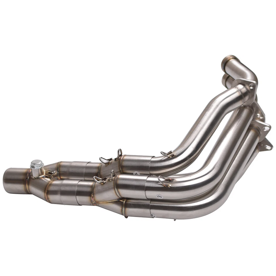 Полноразмерная труба коллектора выхлопной системы из нержавеющей стали для Kawasaki Z900 2017-2024 51 мм - Изображение 4 из 4