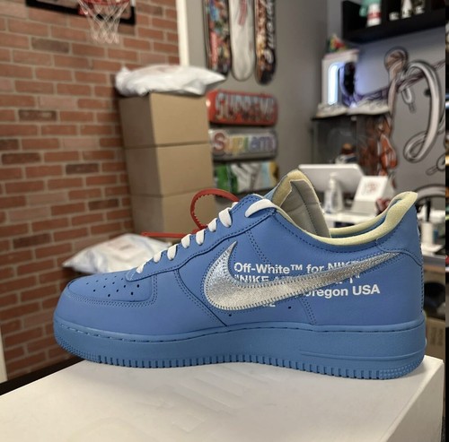 Original CI1173 400 Nike Air Force 1 Low Off-White MCA University Blue Größe 13 - Bild 17 von 24
