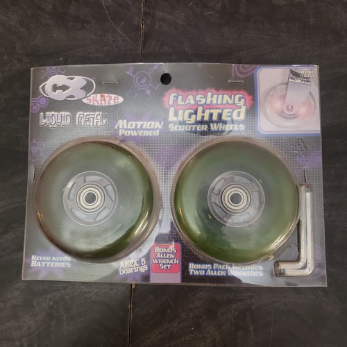 Roues De Scooter Clignotantes CX Skate 100 Mm – Motorisées Par Mouvement, 5 Roulements, Neuves